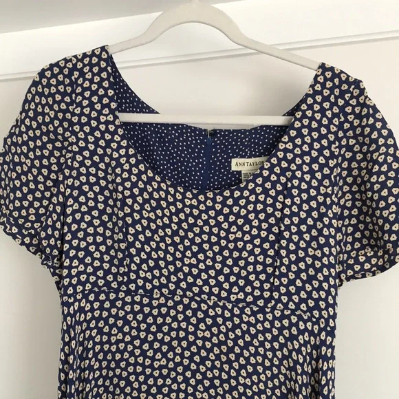 Ann Taylor Blue and White Midi Dress - Picture 2 of 4